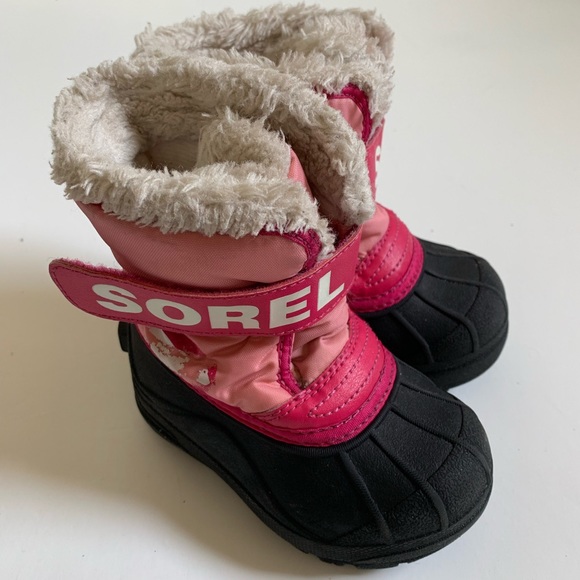 sorel pink snow boots